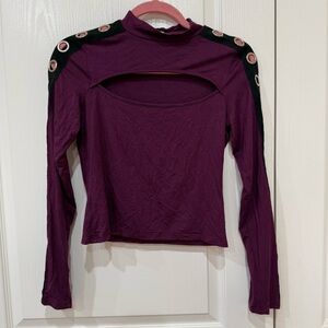 LF Emma & Sam Cutout Grommet Top